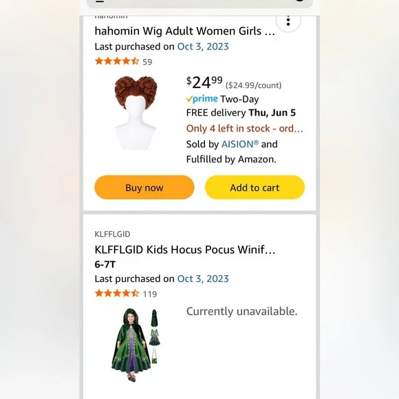 Girls Winifred Costume - Picture 5 of 6